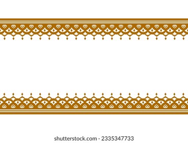 Indian style decorative frame. Vector data.