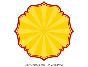 Indian style decorative frame. Vector data.