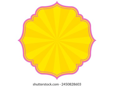 Indian style decorative frame. Vector data.