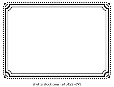 Indian style decorative frame. Vector data.