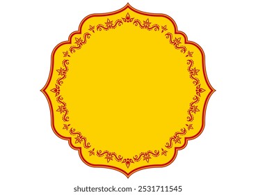 Indian style decorative frame. Vector data.