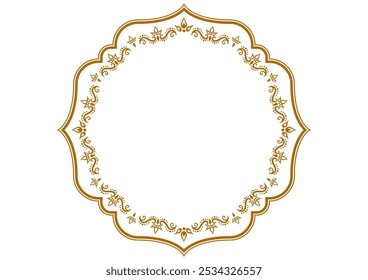 Quadro decorativo estilo indiano. Dados vetoriais.