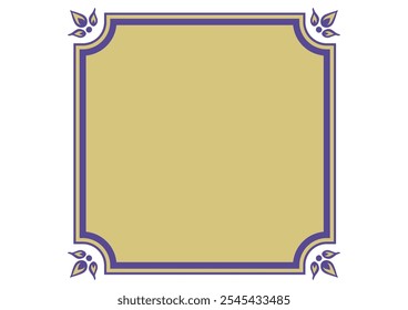 Indian style decorative frame. Vector data.