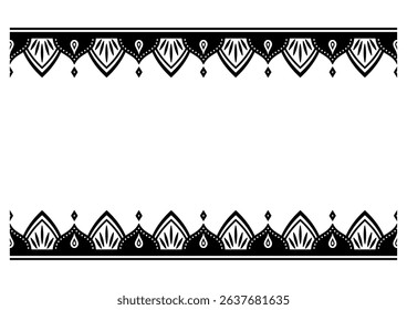 Indian style decorative frame. Vector data.