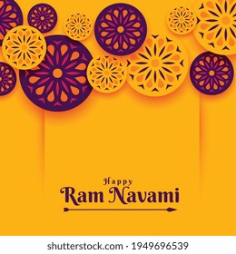 indian style ram navami festival background