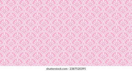 Estilo indio Patrón sin foco con flores rosadas para tela