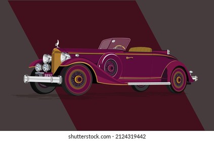 Indian style Vintage Open Car.