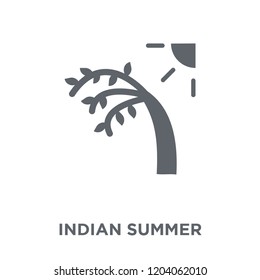 Indian summer icon. Indian summer design concept from Weather collection. Simple element vector illustration on white background.
