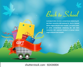 indian summer shopping poster - back to school season