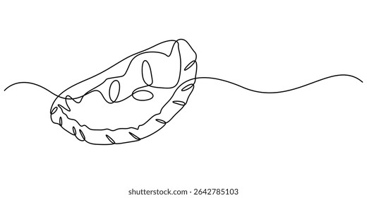 Indian Sweet (Gujia) Icon In Stroke Style, Delicious gujiya continuous one line drawing, delicious gujiya continuous one line drawing, russian dish dumplings food illustration, hand drawn russian pro.