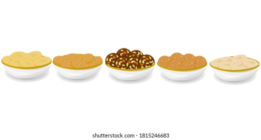 Indian Sweets or Mithai Like Peda,Laddu