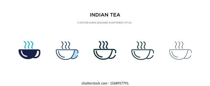 indian tea icon in different style vector illustration. two colored and black indian tea vector icons designed in filled, outline, line and stroke style can be used for web, mobile, ui