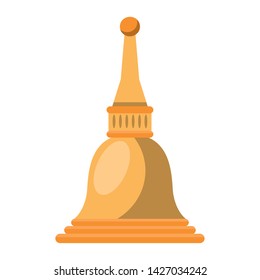 Indian temple dome symbol isolated vector illustration graphic design