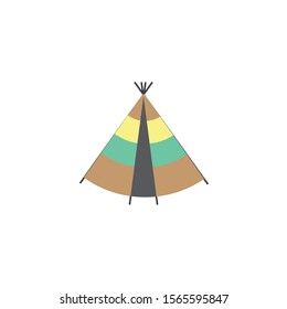 Indian tent for logo design or design element
