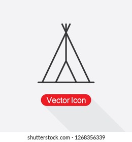 Indian Tepee Icon Vector Illustration Eps10