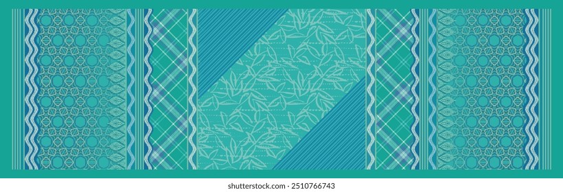 Indian Textile Geometric Ethnic Dupatta