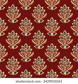 Indian Traditional Block print screen print Kalamkari Batik booti