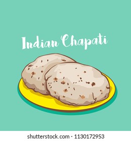 indian traditional chapati or roti