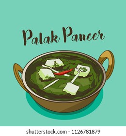 indian traditional cuisine palak paneer