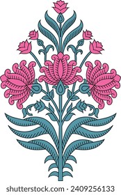 Indian Traditional and Cultural Rangoli, Alpona, Kolam, or Paisley, with a contemporary look. For textile fabric prints, phone case, greeting card. logo, calendar.	
