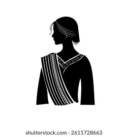 Indian traditional dress vector illustration