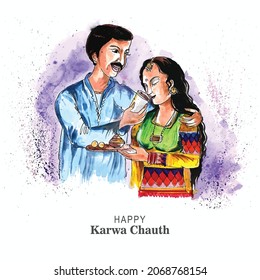 Indian traditional festival happy karwa chauth background 