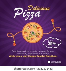 Indian traditional festival happy Raksha Bandhan banner design template.
