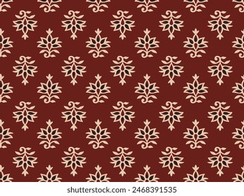 INDIAN TRADITIONAL FLORAL BLOCK PRINT DESIGN AJRAKH PRINTS BATIK PRINTS SANGANER JAIPUR SEAMLESS PATTERNS 