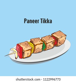 indian traditional food paneer tikka