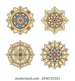 Indian Traditional Mandala artwork. Perfect for use in creative projects, including wall art, tattoos, yoga-themed designs, meditation visuals, and digital or print publications.