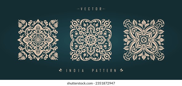 Indian traditional pattern Asian pattern