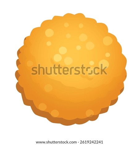 Indian traditional sweets laddu. Vector illustration.