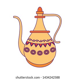 indian traditional teapot icon cartoon vector illustration graphic design