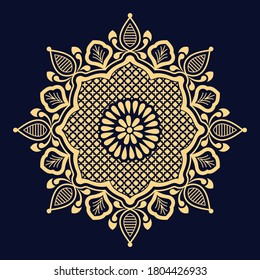 Indian traditional vector frame for invitation cards and decor. 