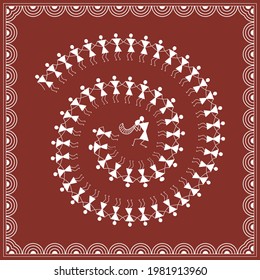 Pintura tribal india. Warli Painting
