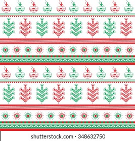 Indian tribal Painting. Warli Painting seamless pattern
