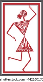 Indian Tribal Paintings. Warli Painting