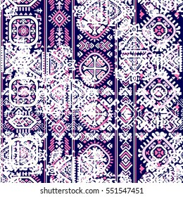 Indian tribal seamless pattern. Ethnic Mandala ornament. Vector Henna tattoo style. Can be used for textile, greeting card, coloring book, phone case print.