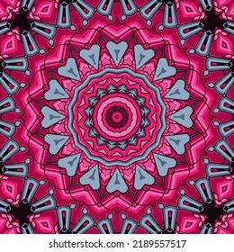 Indian tribe flower ethnic seamless design illustration