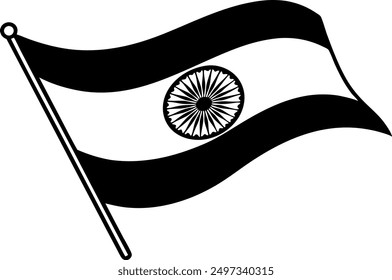 Indian Tricolor flag vector illustration for Independence Day 15th August Happy Independence Day of India