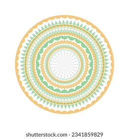 Indian Tricolor Mandala Vector Design for Independence Day