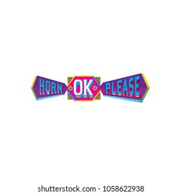 Indian truck art, Horn Ok Please