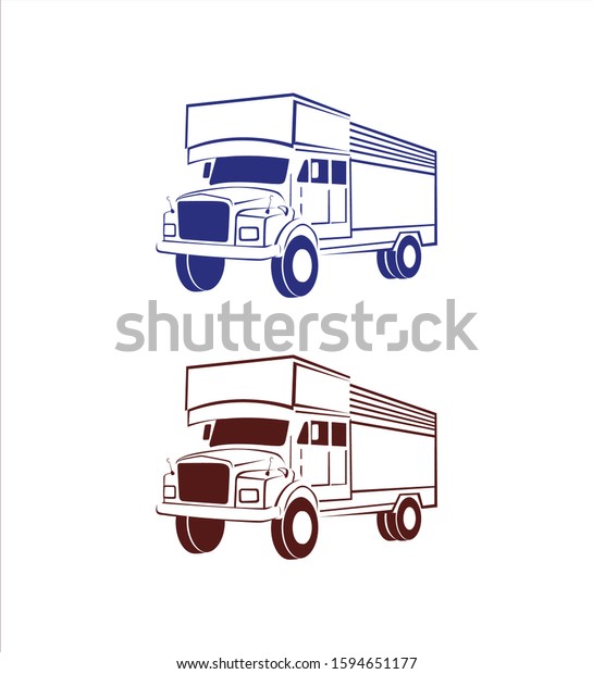 Indian Truck Icons, Truck -
vector