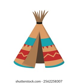 Indian Vector Illustration - House Tipi