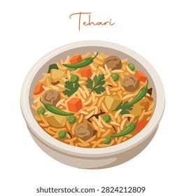 Indian Vegetable Tehari Rice Dish