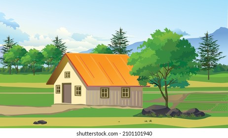 Indian village house forest guest house rural theme house 