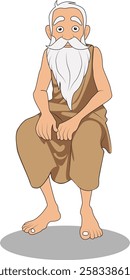 indian village men cartoon character design