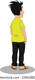 indian village men cartoon character design
