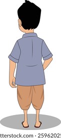 indian village men cartoon character design