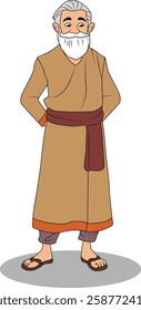 indian village men three quarter view cartoon character design